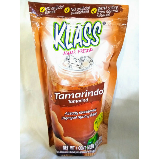 Klass Tamarind (Tamarindo) Powdered Drink Mix 14.1 Oz Package