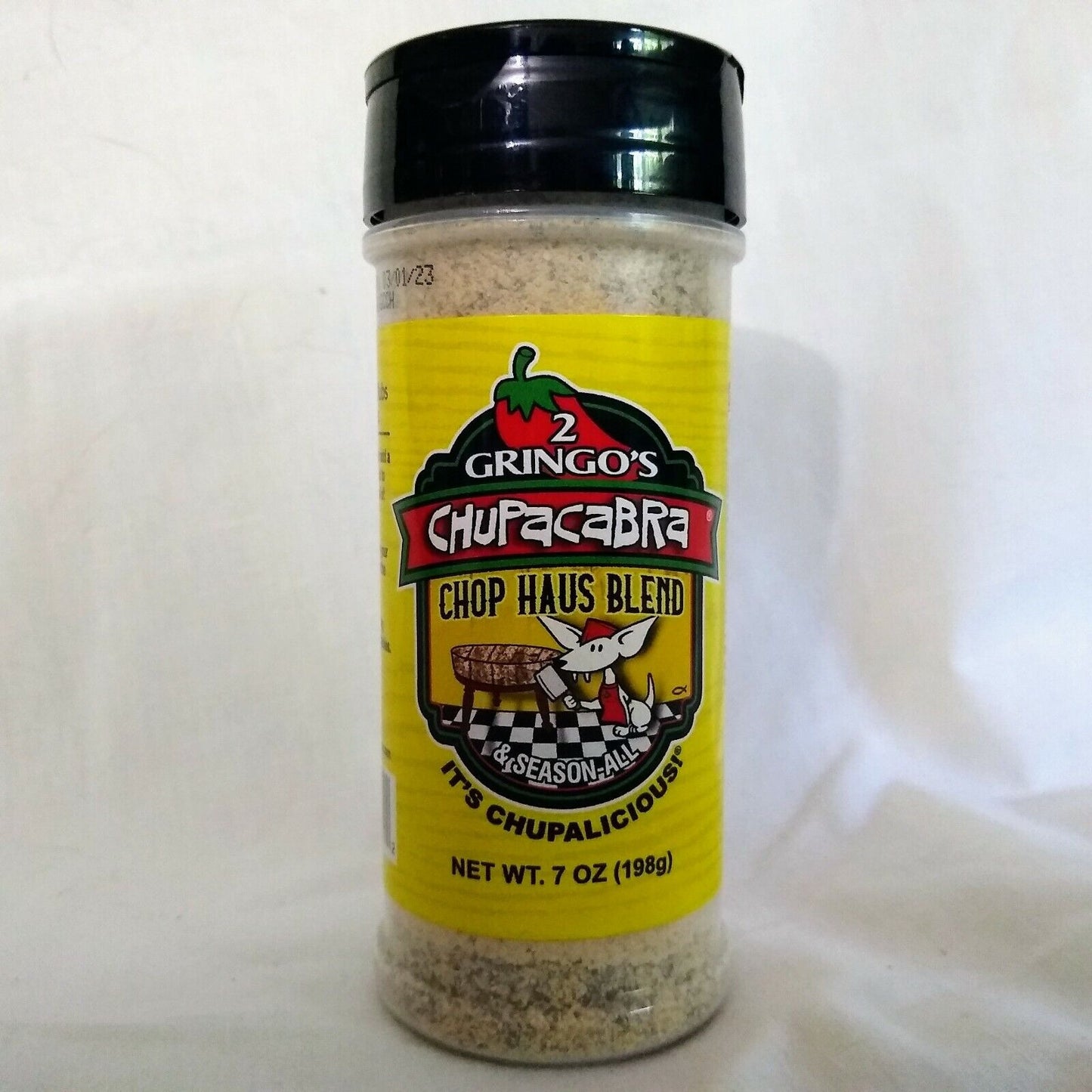 2 Gringos Chupacabra Chop Haus Blend  Spice Mix 7 Ounce Shaker