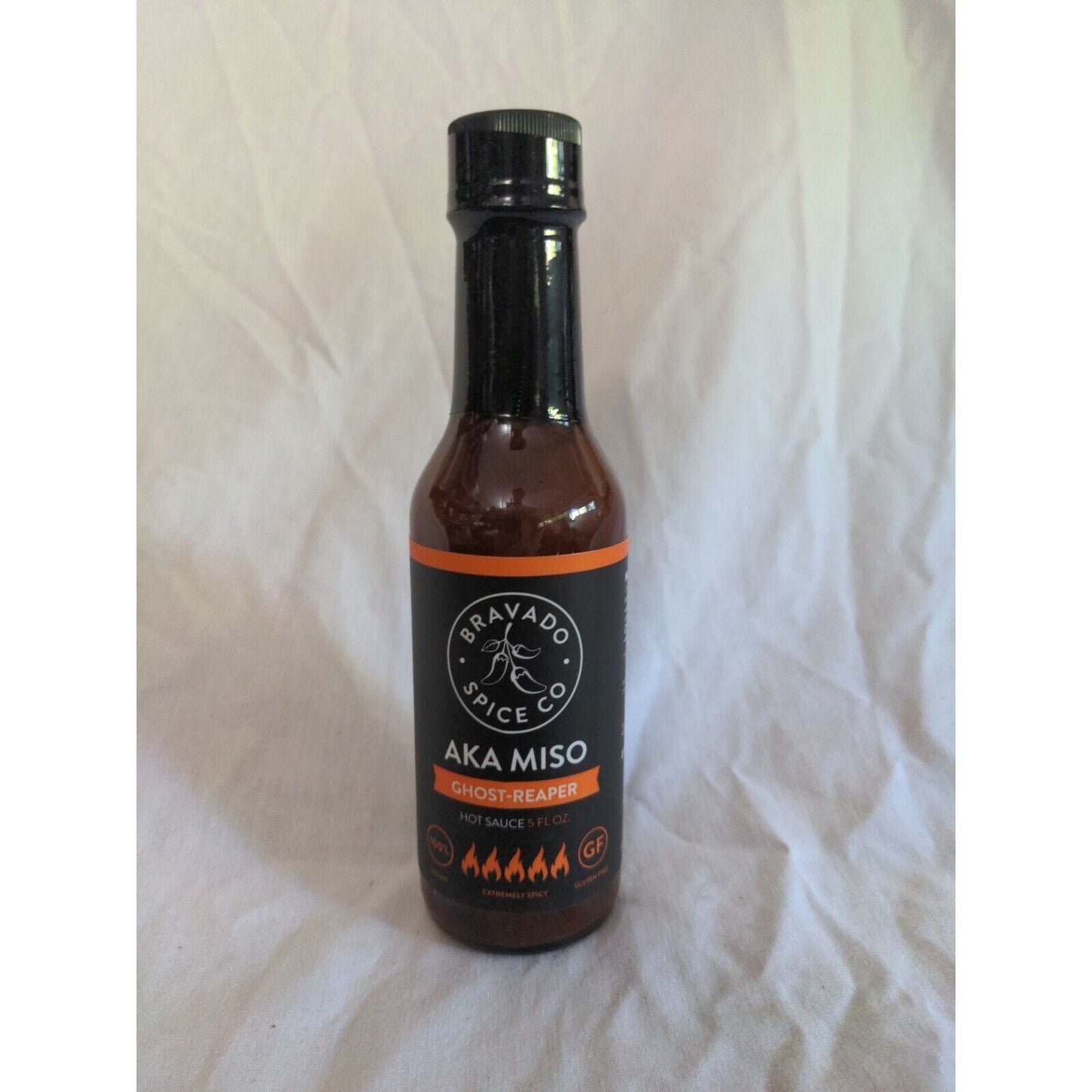 Bravado Spice Co Aka Miso Ghost Reaper Hot Sauce 5 Ounce Glass Bottle