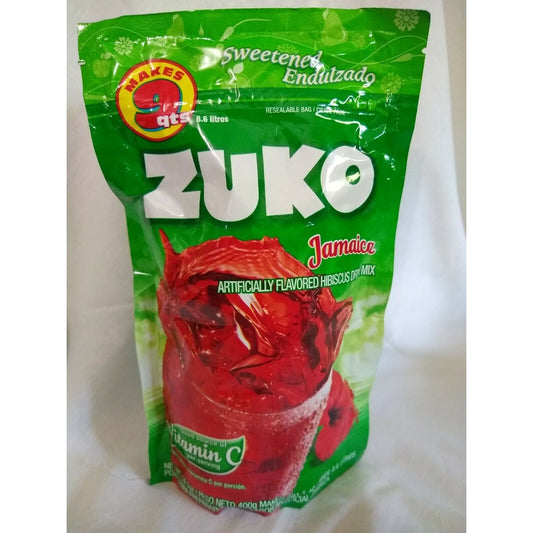 Zuko Aguas Frescas Hibiscus (Jamaica) Flavored Drink Mix 14.1 Ounce Package