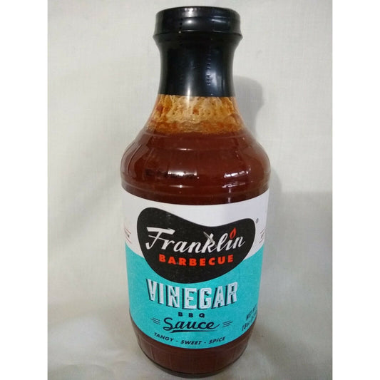 Franklin Barbecue Vinegar BBQ Sauce 18 Oz Glass Bottle
