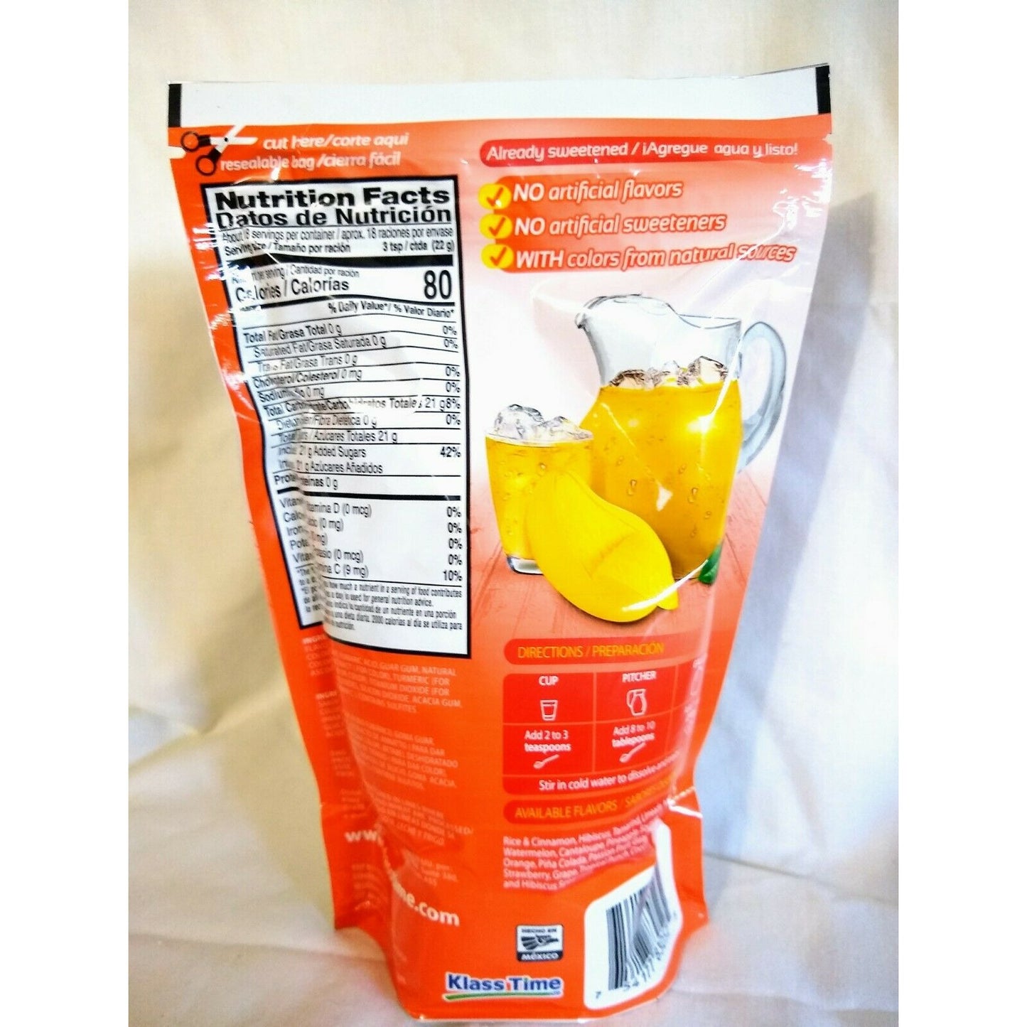 Klass Mango Powdered Drink Mix 14.1 Oz Package