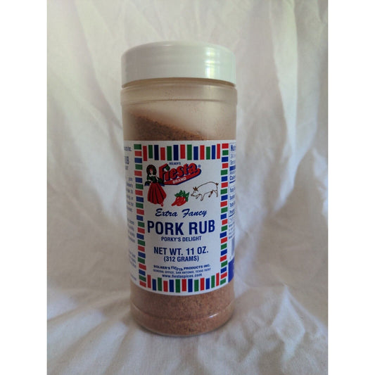 Bolner's Fiesta Extra Fancy Pork Rub Porky's Delight 11 Ounce Shaker