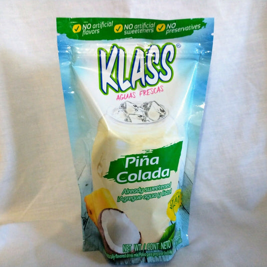 Klass Aguas Frescas Piña Colada Drink Mix 14.1 Oz. Package