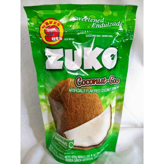Zuko Aguas Frescas Coconut (Coco) Flavored Drink Mix 14.1 Ounce Package