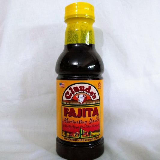 Claude's Fajita Marinating Sauce 16 Ounce Bottle