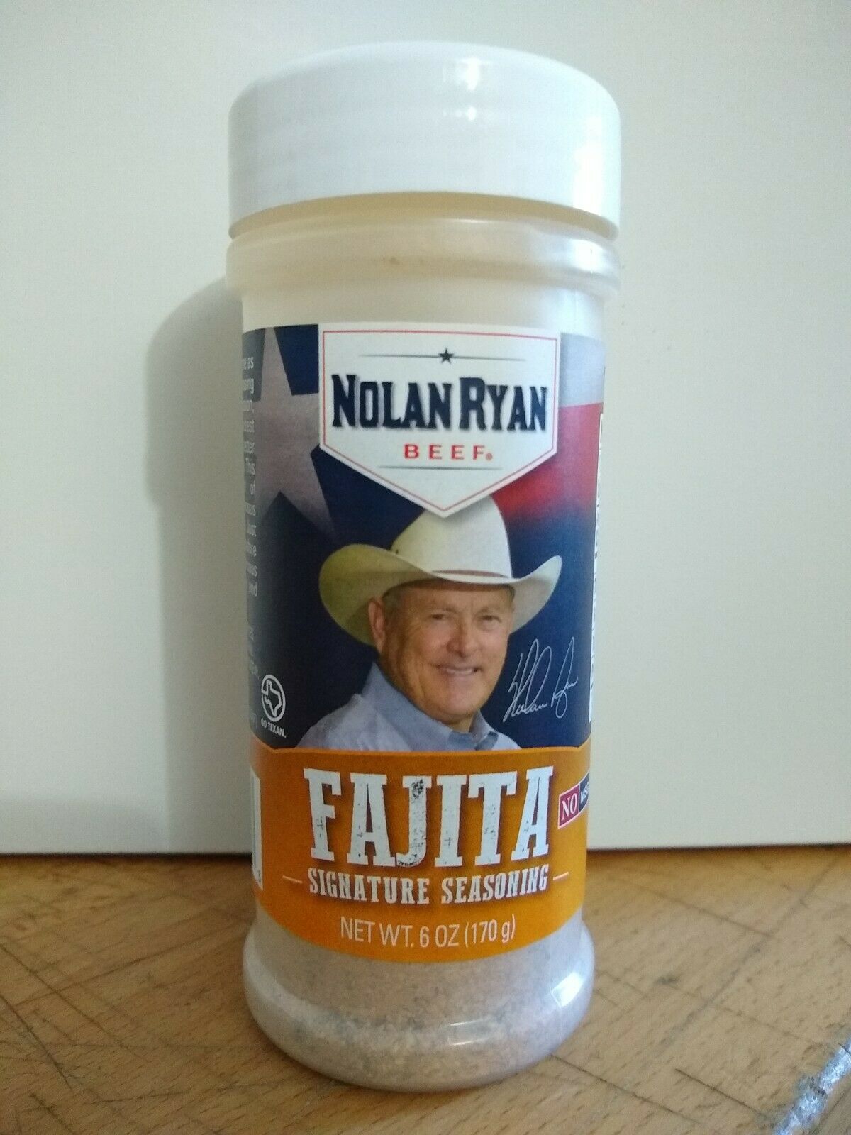 Nolan Ryan Beef Fajita Signature Seasoning 6 ounce container